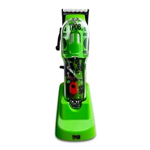 TPOB Slime 2 Professional Hair Clippers for Barbers – 6800 RPM Whisper Quiet Barber Clipper w/Color Coded Guide Combs & Fade Blade for The Closest Haircut and Beard Trim Hair Clippers for Men