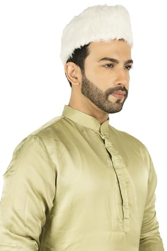 Image of Traditional Handstitch Ready to Wear Topi /Cap /Turban for Wedding, Pooja and Traditional Function Use It, [Free - Size]