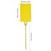 QIEOTE 40-Pack Plastic Shipping Tags with Marker Pen, Waterproof Zip Tie Labels for Baggage, Inventory, and Key Tagging(Yellow)