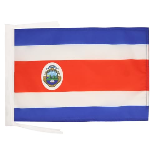 AZ FLAG Bandera de Costa Rica 45x30cm - BANDERINA COSTARRICENSE 30 x 45 cm cordeles