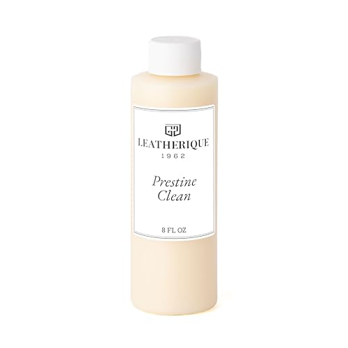 Leatherique Prestine Clean 8 oz | Leather Cleaner & Conditioner for Cars Furniture Saddles & More | Gently Removes Dirt Oils & Impurities | Works Alone or with Leatherique Rejuvenator Oil