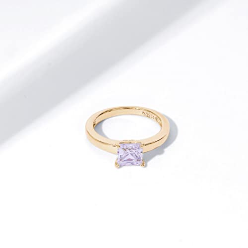 Amazon Collection Yellow Gold Plated Sterling Silver Solitaire Engagement Ring Set With Princess Cut Infinite Elements Cubic Zirconia (1 Cttw), Size 7 #TOP2