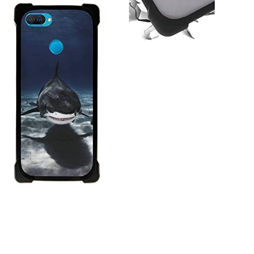 Aroepurt Cover per Oppo A12 Custodia Compatibile con Oppo A12 Cover Case Custodia Backplane per PC + Cornice Morbida in Silicone KA-HEI13