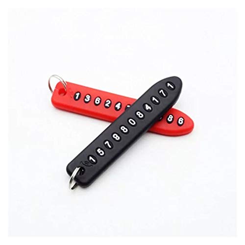 Hongtai Sleutelhanger Telefoonnummer Kaart Sleutelhanger Bradied Telefoon Nummer Plaat Sleutelhanger Auto Voertuig Sleutelhanger Accessoires (Color : K6060 17) - Image 5
