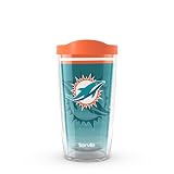 Tervis NFL Miami Dolphins - Forever Fan Made in USA Double Walled Insulated Tumbler Travel Cup Keeps Drinks Cold & Hot, 16oz, Classic