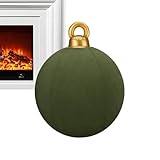 xowwyue Aufblasbare Schmuckkugeln | 60 cm Flockierte Kugeln Set,Riesen PVC Aufblasbare Weihnachtskugeln,Für Zuhause Arbeitsplatz Tanzveranstaltung Hochzeitsfeier Hof Innenbereich Garten Rasen