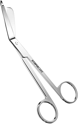 Image of Utopia Care Bandage Scissors, 7.5 Inch Stainless Steel Shears for First Aid and Professional Use - Silver