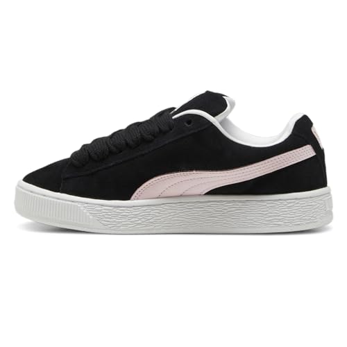 PUMA Women's Suede XL Sneaker, Black/Whisp of Pink, 9