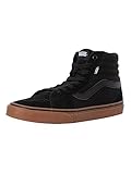 Vans Filmore Hi, Zapatillas para Hombre, (Suede/Canvas) black/gum, 38.5 EU