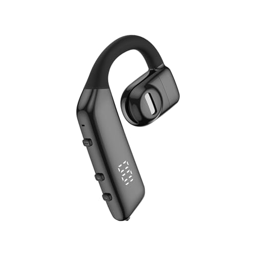 AIYIBEN Bluetooth earpiece V5.3 Single Ear Bluetooth Headset, with Noise Cancellation and Microphone Compatible, Talk time of 30 Hours Bluetooth Phone Headset, Available for iPhone and Android.