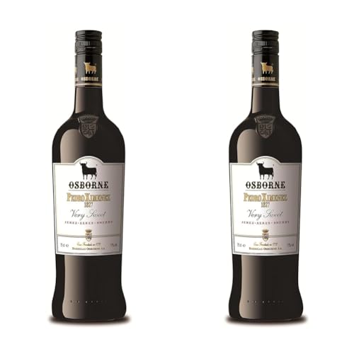 Vino DO Jerez Osborne Premium Pedro Ximenez 1827-1 botella 75cl (Paquete de 2)