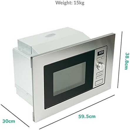 electriQ 17L 700W Stainless Steel Built-In Cupboard Microwave