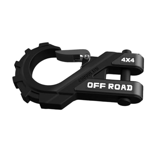 LeeQinersw Winch Hook Drag Hook Winch Shackle Mount Towing Hooks Mount for ATV Truck SUV Cars, Black