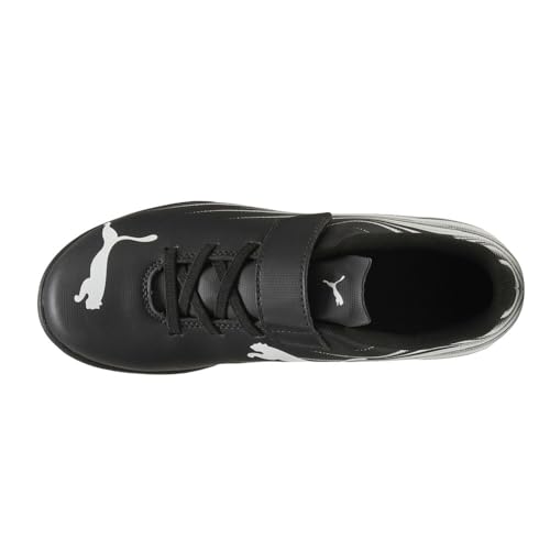 PUMA Kids Boys Attacanto Ii Turf V Soccer Cleats - Black, White - Size 4 M4