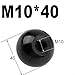 Handle Ball Nut for Machine Tool Accessory, Industrial Component Compatible with Lathe Equipment, Woodworking and Pharmaceutical Machinery,(M10-30bakelite Black)