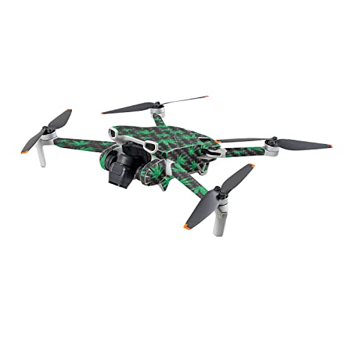 Image of MightySkins Carbon Fiber Skin Compatible with DJI Mini 3 - Marijuana | Protective, Durable Textured Carbon Fiber Finish | Easy to Apply | Made in The USA
