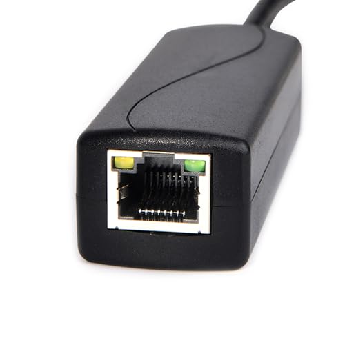 Adaptador inyector y divisor POE para cámaras, cable RJ45 con conector DC 5.5x2.1 mm, alimentación sobre Ethernet miniatura 4