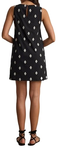 Image of VELVET BY GRAHAM & SPENCER Women's Elara Embroidered Cotton Voile Dress, Black, Medium
