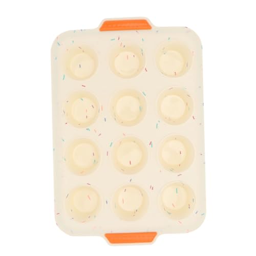 SOLUSTRE 1 Pieza Utensilios para hornear de silicona moldes para hornear estriado forma microonda Horneando Molde de torta molde de pastel casero gel de sílice Beige