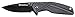 Smith & Wesson SW1101 6.89in Stainless Steel Folding Knife with 3in Drop Point Blade and Rubberized Handle for Outdoor, Tactical, Survival and EDC