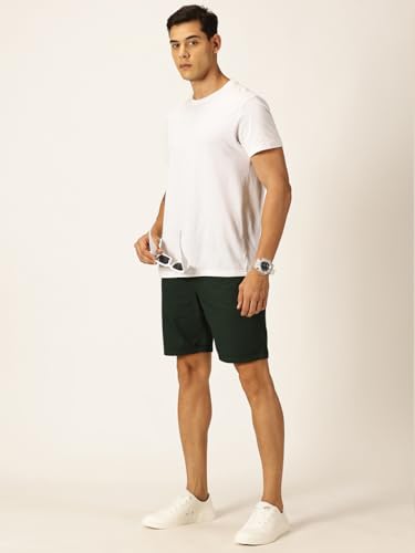 Image of Thomas Scott Men's | Solid | Mid Rise | Light Weight | 100% Cotton | Casual | Chino | Shorts for Men