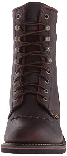 Ad Tec 8" Mid Calf Work Boots For Women Durable Full Grain Tumbled Leather & Oil Resistant Outsole Tall Packer Boots2