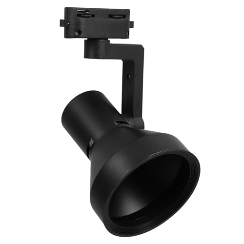 Alipis Pantalla para Lámpara de Riel LED Par30 Foco de Techo E27 Carcasa Negra Tipo Bocina Cubierta para Lámpara de Araña y Apliques de Pared Luz para Cocina y Luminaria de Acento