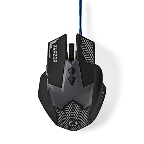 Nedis Raton para Juegos Cableado Iluminados 2400 PPP