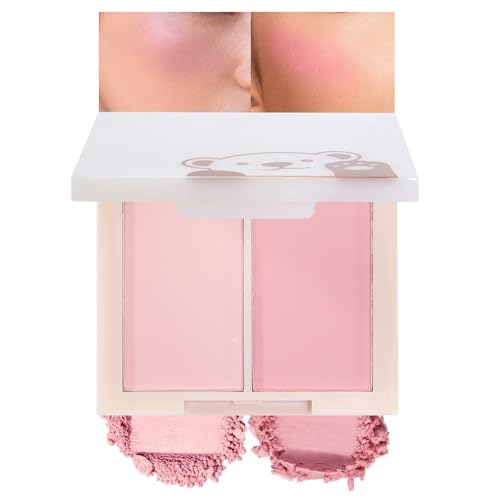 Hxssll Dual Matte Blush Palette 02 - Soft Pink & Rosy