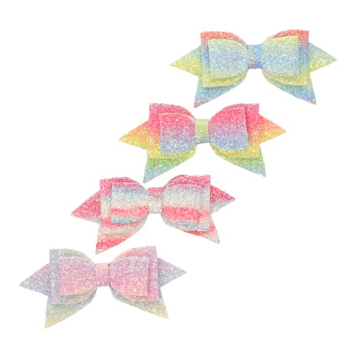 HEALLILY Straw Accessory Set 4pcs Bow Straw Toppers Tumbler Decor Glitter Charms for Home