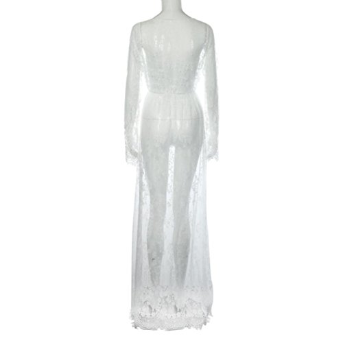 Haoricu HAORICU_1769 Women Dress, 2017 Women Sexy Lace Chiffon Crochet Bikini Cover Up Swimwear Beach Dress thumb #3