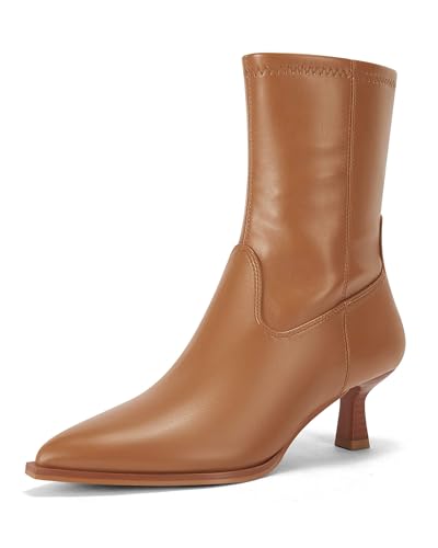 Coutgo Stacked Heel Ankle Booties