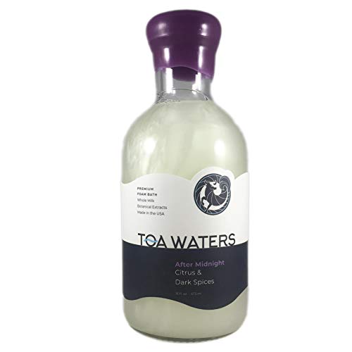 After Midnight Milk Bubble Bath - Dark Spices & Citrus Zest - By TOA Waters - Creamy Milk Bubble Bath infused with Botanical Extracts - 16 FL oz