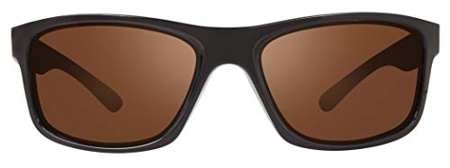 Revo Sunglasses Harness: Polarized Lens Filters Uv, Rectangle Sport Wrap Frame, Matte Black Frame With Drive Lens #TOP1
