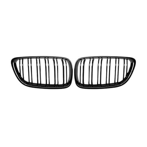 Grille d'admission d'air double ligne noir brillant pour pare-chocs F22 F23 F24