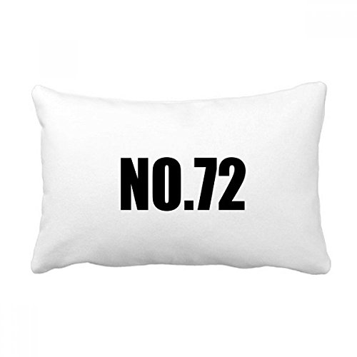Coussin lombaire Chanceux No.72 multicolore de 16x24 pouces pour canapé