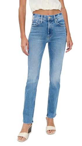 MOTHER Women's The Mid Rise Dazzler Ankle Step Jean