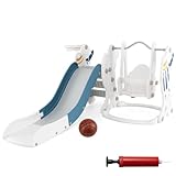 SCIVOLO CON ZONA DI SICUREZZA: Con una zona di attesa, accelerazione, decelerazione e ammortizzazione, questo scivolo da giardino per bambini promette momenti di divertimento in totale sicurezza. Le maniglie di 12,5 cm assicurano la stabilità delle mani dei bambini durante il gioco e lo scivolo può essere facilmente piegato per un comodo riponimento