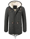 Parka Giubbotto Uomo Pratico Design Multitasche:Giacca uomo in pile design con 1 tasca interna, 2 tasche lato, 2 tasche sul petto offrono un'ampia capacità per riporre cellulare, chiavi, portafogli e altri oggetti, mantiene la mano calda quando fa freddo.