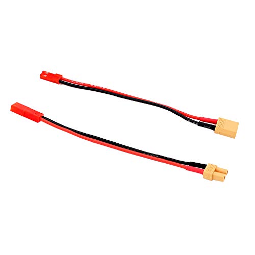 Adaptador JST macho a XT30 macho/femenino 2 pares 10 cm miniatura 3
