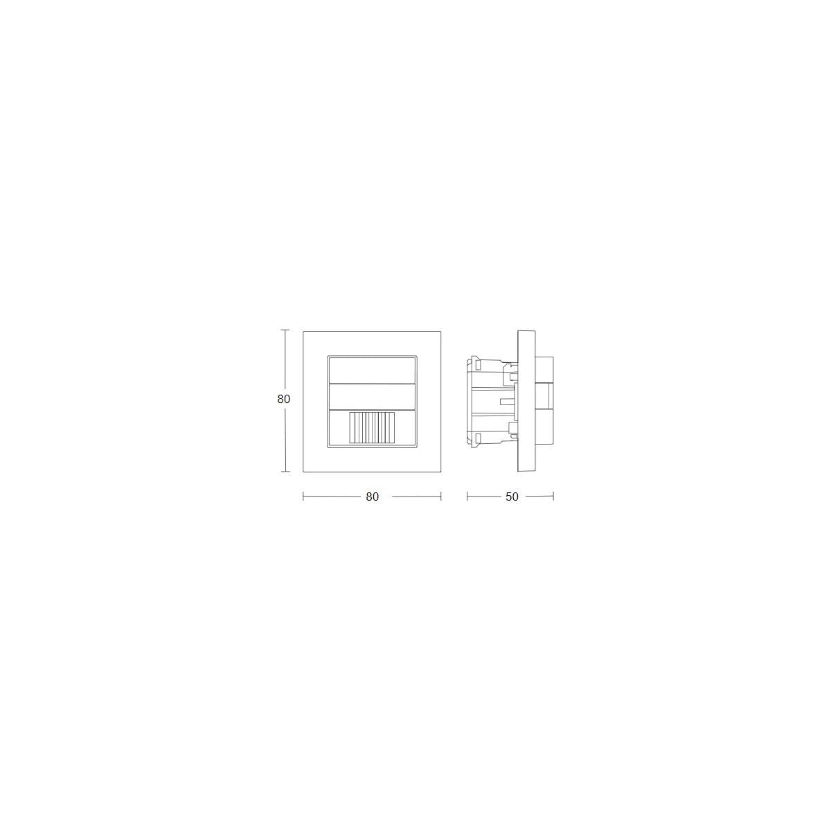 Steinel Interrupteur à capteur IR 180 KNX Blanc - Détecteur de Mouvement encastré - Détecteur de présence pour l'intérieur - pour Couloir, Maison d'adolescent, Cave