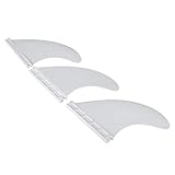 Socobeta Aletas de Surf, Propulsor de Aleta de Surf Flexible Sensación Suave Velocidad Rápida 3 Piezas Reacción Rápida para Deportes Acuáticos(Blanco)