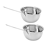 Milk Pan,150ml or 300ml Mini Butter Warmer,Small Milk Pan All In One Flat Induction Nonstick Stainle