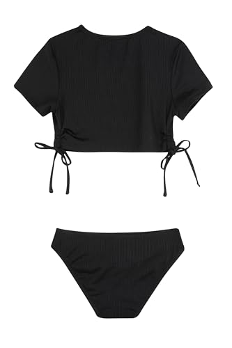 Image of Gottex Girls Kids Summer Cut Out Cross Strap One Piece Swimsuit Chlorine Fade Resistant and Built-in UPF 50+ UV Protection