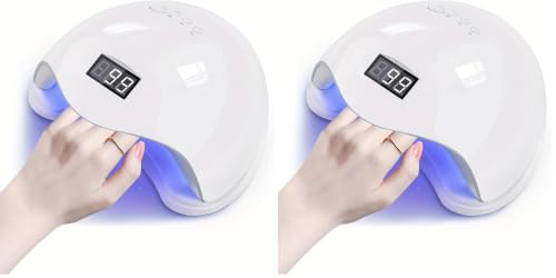 Image of THR3E STROKES 48w 24 LEDs Automatic Sensor LED UV Nail Dryer Nail Curing Nail Art Lamp Manicure Pedicure Tool (Pack of 2)