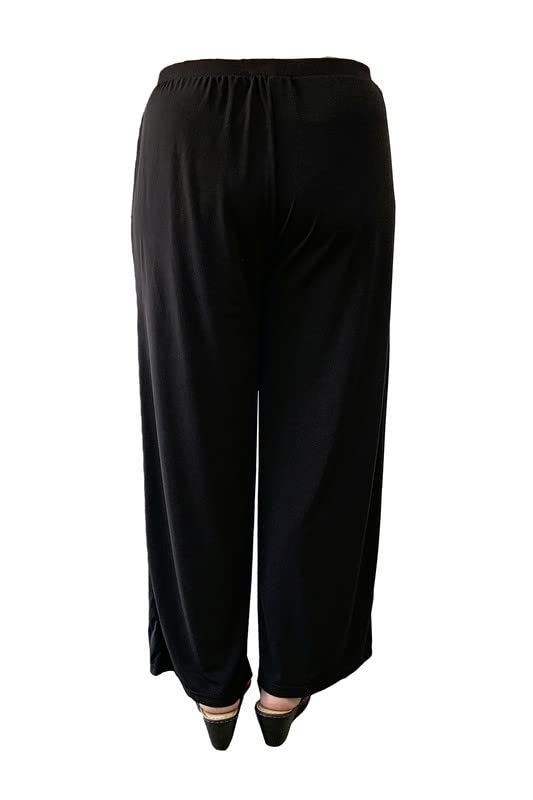 LA CERA Women's Plus Size Palazzo Pants2