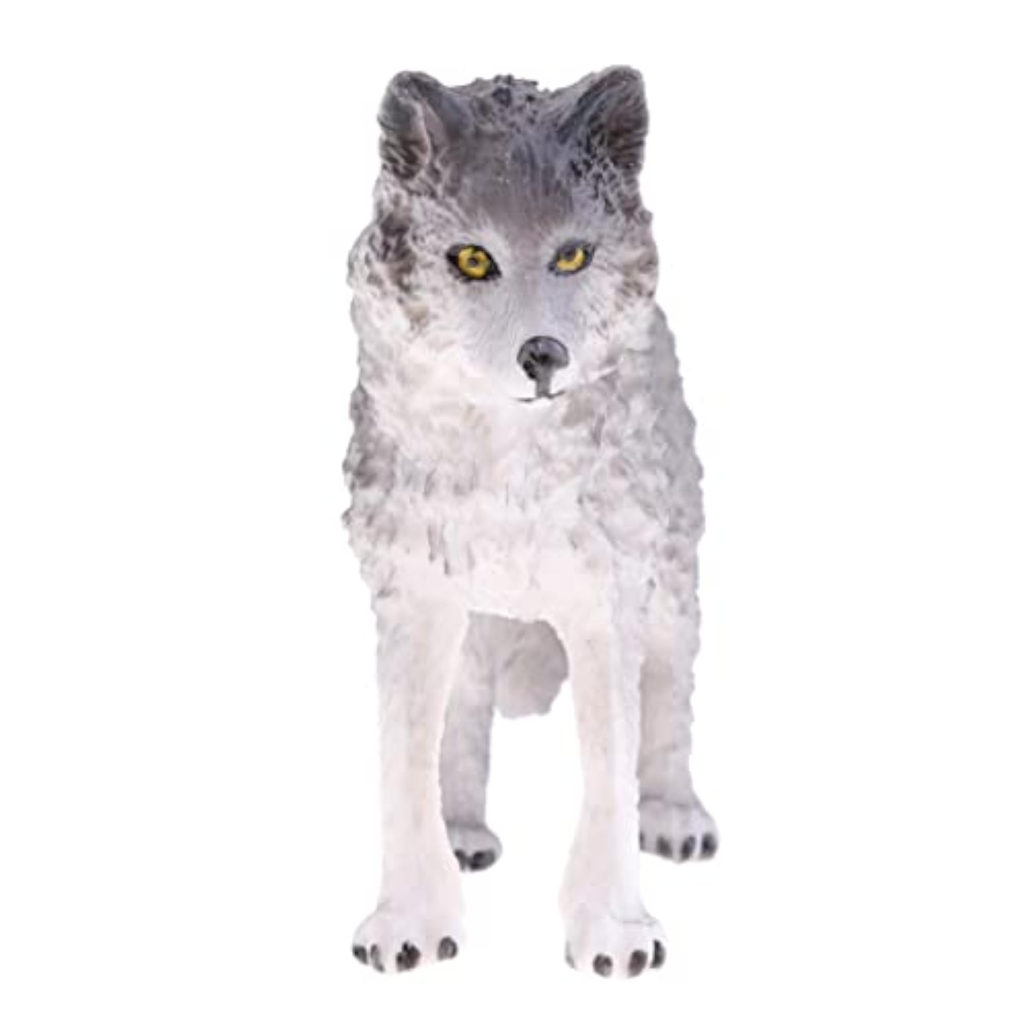 Lifelike Gray Wolf Animal Model Figurine