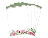 10 hojas de papel DIN A4, se pueden escribir a mano por ambos lados e imprimibles con todas las impresoras y fotocopiadoras para invitaciones, correo postal, certificados, flores, rosas y hojas