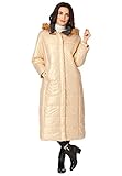 Roaman's Women's Plus Size Maxi-Length Puffer Jacket With Hood Winter Coat - 5X, Sparkling Champagne...