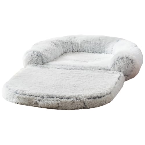 LPYROSE ��^���p �y�b�g�x�b�h 180cm �􂦂� �l�ԂƋ��p�\ �\�t�@�[�x�b�h �������N�b�V���� �~�p ����~�ߕt�� �܂肽���� ���[�\ (���C�g�O���[)